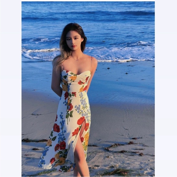 NWOT! Reformation Juliette Midi Dress in Formosa Floral Print - Picture 11 of 16